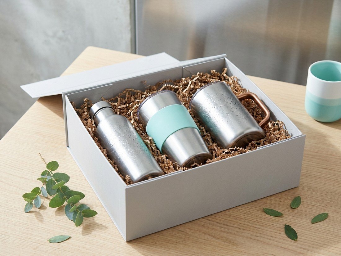 An open hydration gift box
